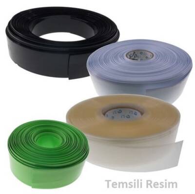 1 Metre 40mm Şeffaf Renk Daralan Makaron PVC Shrink - 1