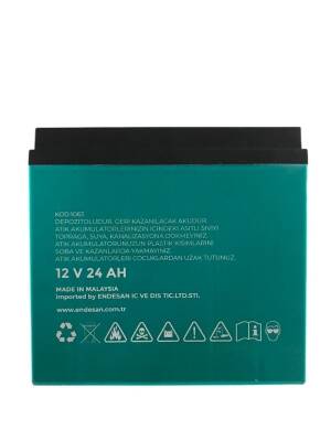  12 Volt 24 Amper Elektrikli Bisiklet Aküsü 2025 Malezya Üretimi Çin Malı Değildir - 3