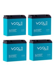 12V 24AH Elektrikli Motosiklet Aküsü ve Elektrikli Bisiklet Aküsü 4'lü Set Jel Akü 2025 Üretim - 1