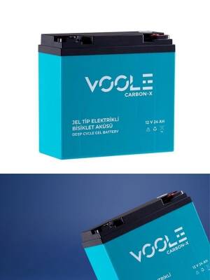 12V 24AH Elektrikli Motosiklet Aküsü ve Elektrikli Bisiklet Aküsü 4'lü Set Jel Akü 2025 Üretim - 2