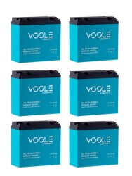 12V 24AH Jel Akü 6'lı Set 72v Elektrikli Motosiklet için - 1