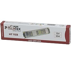 12V 33A Metal Slim Kasa Adaptör | 400W Güç Kaynağı LED Trafo - BataryaBank
