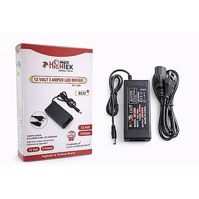 12V 3A Masa Tipi Adaptör 5.5x2.5mm Jaklı Güç Adaptörü - 1