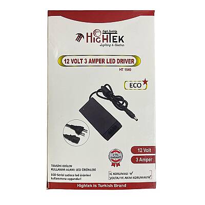 12V 3A Masa Tipi Adaptör 5.5x2.5mm Jaklı Güç Adaptörü - 3