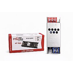 12V 5A 60W Metal Ultra Slim Kasa LED Trafosu Adaptör | Güvenli ve Dayanıklı Güç Kaynağı - BataryaBank