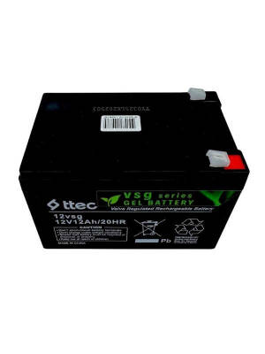 20 Adet Ttec 12V 12Ah Jel Akü Yeni Üretim Jel Sistem - 3