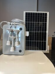 24Ah Jel Akülü Taşınabilir Güneş Enerji Sistemi 600W İnvertörlü Hobi Bahçesi Konteyner Dağ Evi Solar Set - 4