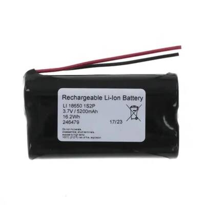 3.7v 5200mAH Li-ion PCBli 2x18650 Şarjlı Pil - 1