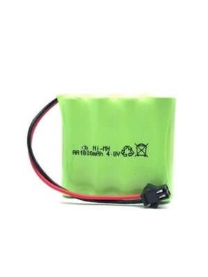 4.8v 1800mAH Oyuncak Araba Bataryası Siyah Soket - 1