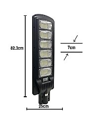 600W Solar Direk Lambası Kumandalı Güneş Enerjili LED Sokak Aydınlatma Sistemi - 3