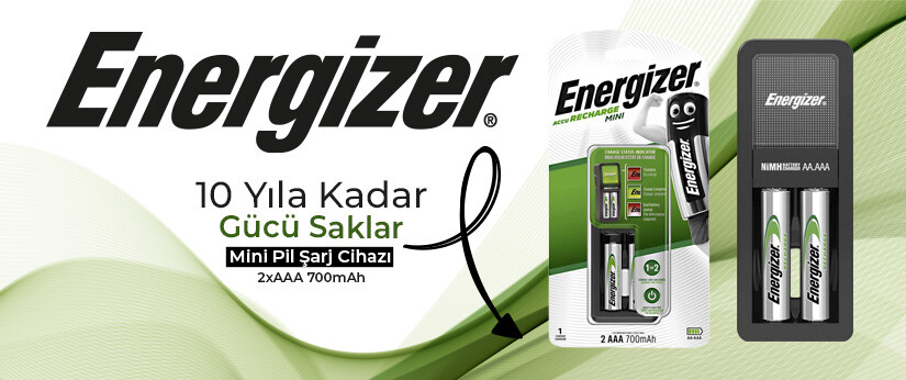 ENERGIZER MİNİ PİLLİ ŞARJ CİHAZI