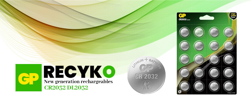 GP CR2032 2032 Boy 3V 20'li Lityum Düğme Pil (1)