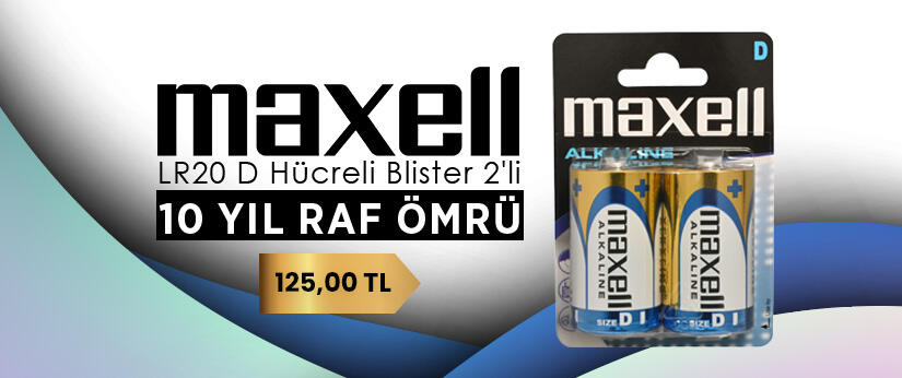 MAXELL D BOY ALKALİN LR20 (1)
