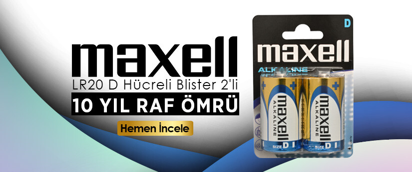 MAXELL D BOY ALKALİN LR20 (1)