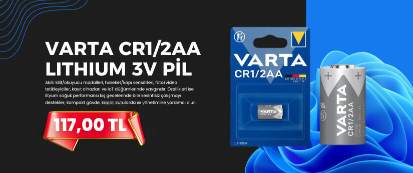 VARTA CR1/2AA LITHIUM 3V PİL (1)