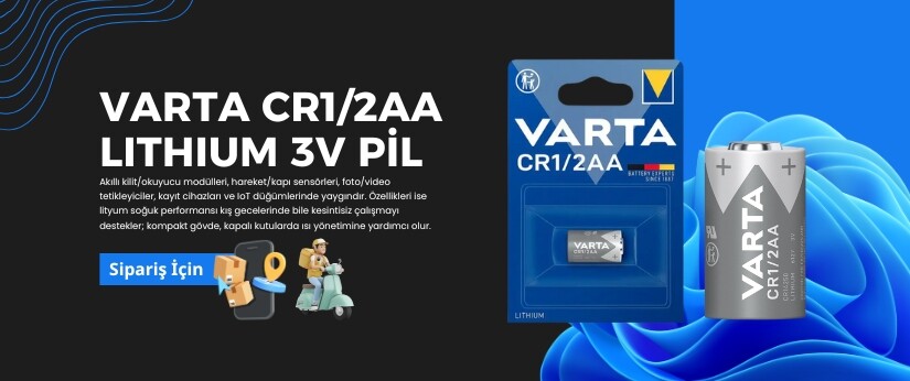 VARTA CR1/2AA LITHIUM 3V PİL (1)