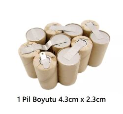 AEG B12 12v Matkap Batarya için 2000mAH Pil Grubu - AEG