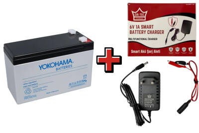 Aliş Akülü Oyuncak Araba Uyumlu Akü 6V 12AH 6 Volt 12 Amper Akü Batarya+ Şarj Cihazı 5.5*2.5 Jaklı - 1