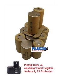 Attlas Eco V 14.4v Matkap Bataryası için 2200mAH NiCD Pil Grubu - Attlas