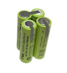 Attlas ECO 4.8V Akülü Tornavida için TNL 4.8v 1100mah AA Ni-MH 4'lü Pil Grubu - TNL
