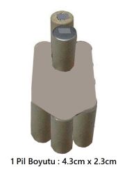 Attlas Eco V 18T 18v 2000mah Şarjlı Matkap İç Batarya Pili - Attlas