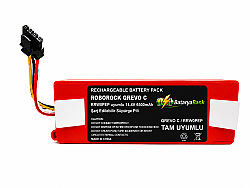 BataryaBank Roborock Qrevo C (RRW0PEP) Uyumlu Robot Süpürge Bataryası 14.4V 6500mAh Li-ion Yüksek Kapasiteli Pil - 2