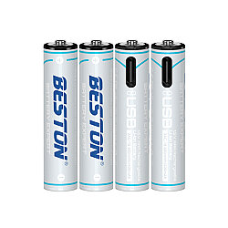 Beston USB 1.5V AAA İnce Lithium Şarjlı Pil 660mAh | Şarj Cihazı Gerektirmez - 2