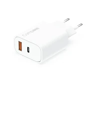 20W Pd3.0/quick Charge Qc3.0 Type Usb-C +Usb A Hızlı Beyaz Ev Şarj Adaptörü - 1