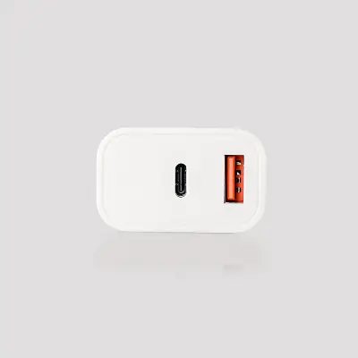 20W Pd3.0/quick Charge Qc3.0 Type Usb-C +Usb A Hızlı Beyaz Ev Şarj Adaptörü - 2