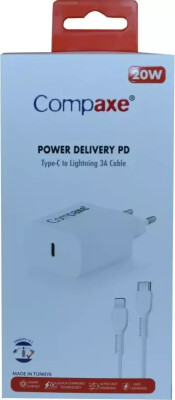 Compaxe CTA-200TI 20W 5V 3A PD Şarj Seti - Compaxe