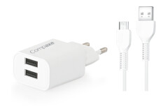 Compaxe Çift USB Girişli Micro-USB Uyumlu Kablolu Set CTA-521DUMB24 - Compaxe