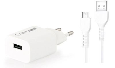 COMPAXE 12 W 2.4A Micro USB Kablolu Ev Şarj Cihazı - Compaxe