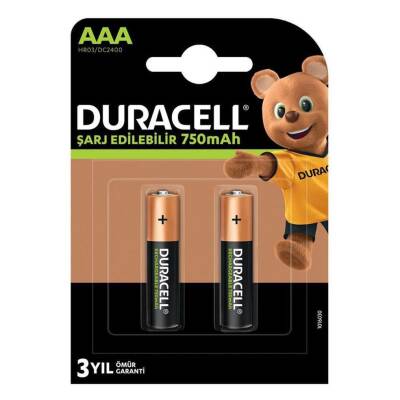 Duracell 750 mAh Şarj Edilebilir İnce Kalem Pil 2'li - 1