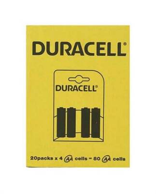 Duracell AA Kalem Alkaline Pil 4'lü x 20 paket - 1