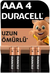 Duracell AAA İnce Alkalin Pil 4lü Blister - Duracell