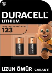 Duracell CR123A 3V Lityum Pil 2'li Paket2 Pil 3V (CR15H270) - Duracell