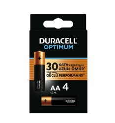 Duracell Optimum AA Alkalin Kalem Pil 4lü Blister - 1