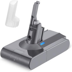 Dyson V8 ile Uyumlu Süpürge Bataryası 4000 Mah Yüksek Kapasite, Yüksek Performans Uzun Kullanım Li-ion Muadil Batarya SV10, Absolute, Absolute Cord-Free, Animal, Animal - 1