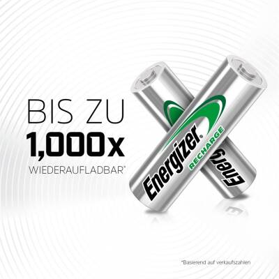 Energizer 1300mAh Şarjlı AA Kalem Pil 4lü Blister Ambalaj - 2