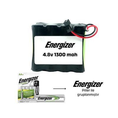 Energizer 4.8v 1300mAh Siyah Soketli Ni-Mh Oyuncak Araba Pili - Energizer