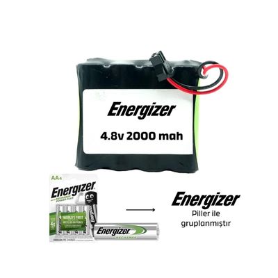 Energizer 4.8v 2000mAh Siyah Soketli Ni-Mh Oyuncak Araba Pili - Energizer