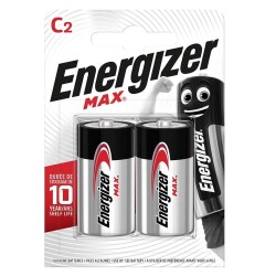Energizer Alkalin Max C Orta Boy Pil 2'li Paket - Energizer