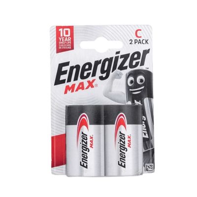 Energizer C Boy Max Alkalin Orta Pil 2li Blister Ambalaj - 1