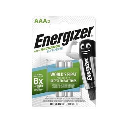 Energizer Extreme AAA 800mAh Şarj Edilebilir Kalem Pil 2'li Paket - 1