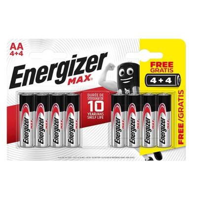 Energizer Max AA Alkalin Kalem Pil 4 Alana 4 Bedava 8li Paket - 1