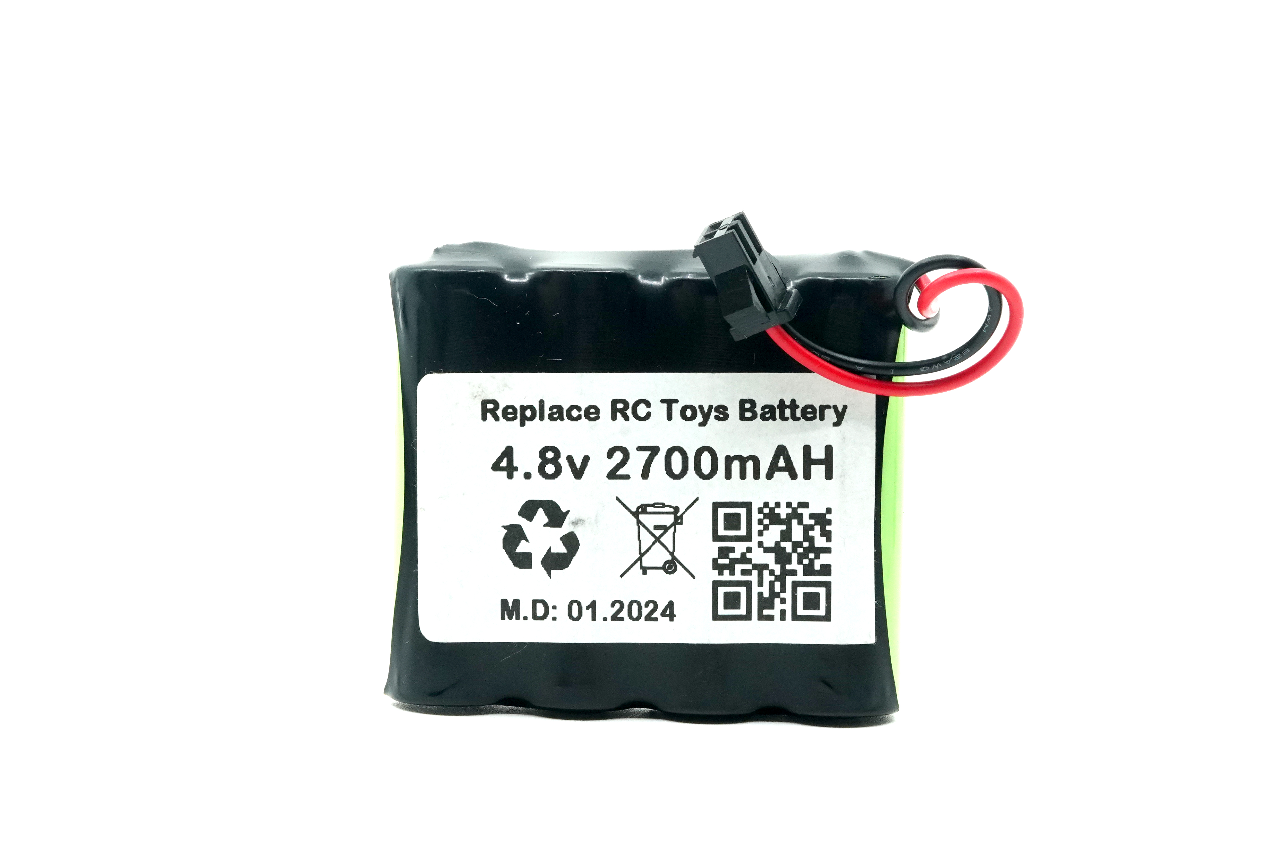 Eufy Rastar 4.8V 2700MAH Oyuncak Araba Bataryası Siyah Soket - 1