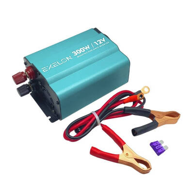Exelon 12V 300W Güç İnvertörü – DC 12V’tan 220V’a Enerji Dönüşümü - 2