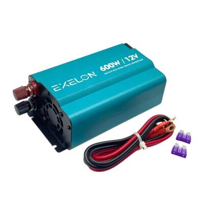 Exelon 12V 600W Modifiye Sinüs İnvertör – Karavan, Tekne ve Solar Sistemler İçin - 1