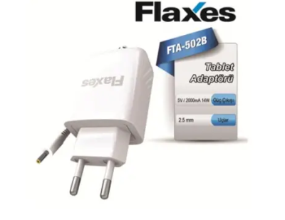 Flaxes FTA-502B Beyaz Tablet Adaptörü - 1