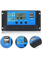 Hightek 12V/24V 10A Solar Şarj Kontrol Cihazı PWM Akü Şarj Regülatörü LCD Ekranlı - 3